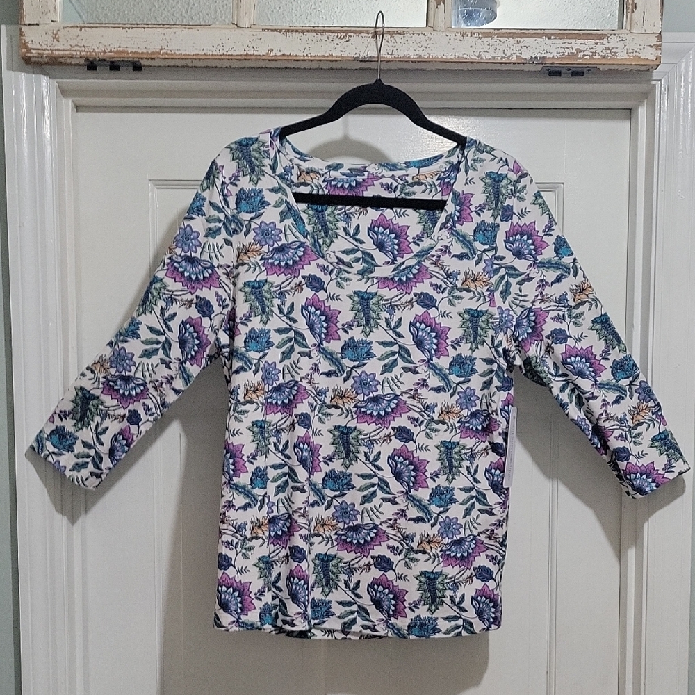 Soft Surroundings Soft Essentials Pima Cotton 3/4… - image 1